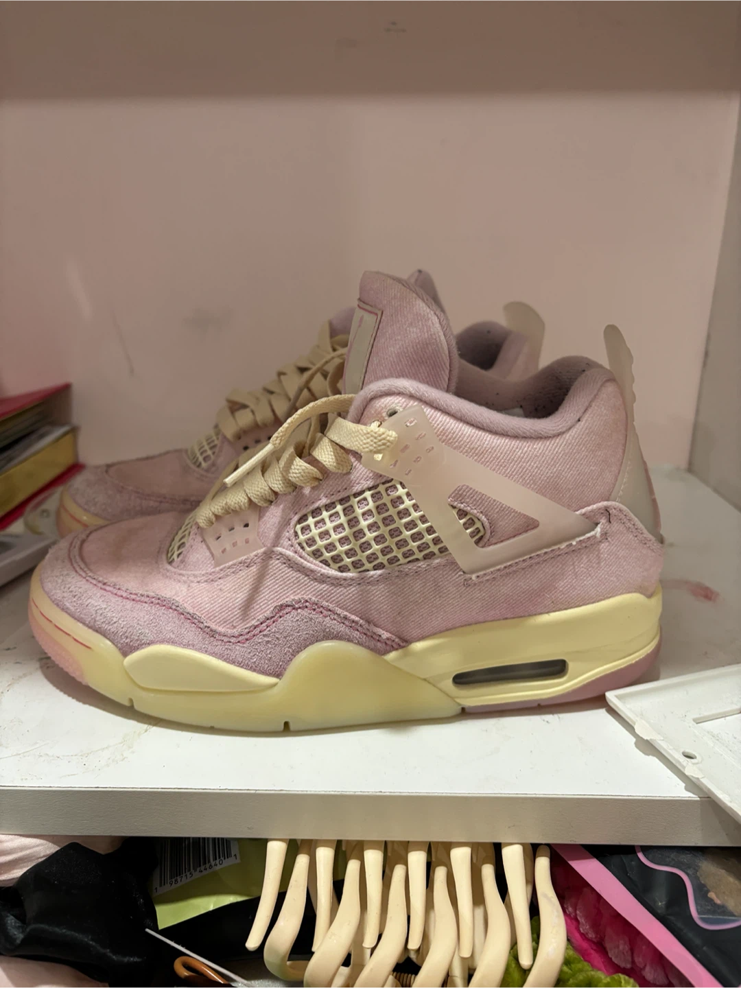 Air Jordan 4 'Sail' (Wmns) Pink Sneakers - photo 2