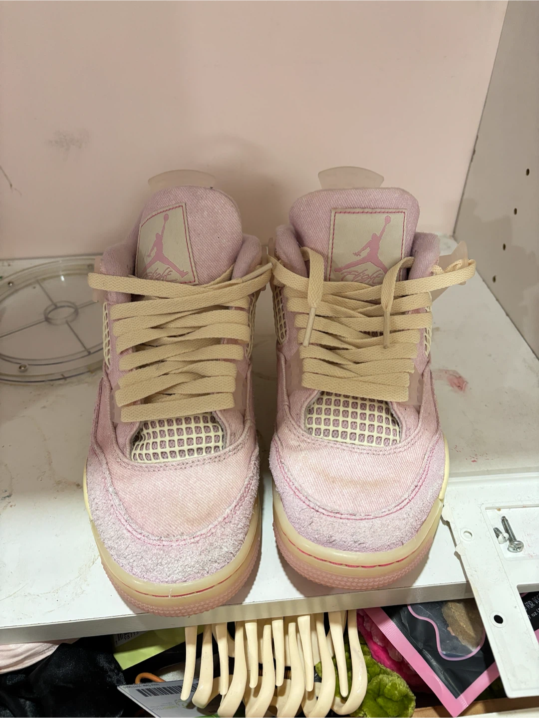 Air Jordan 4 'Sail' (Wmns) Pink Sneakers - photo 4