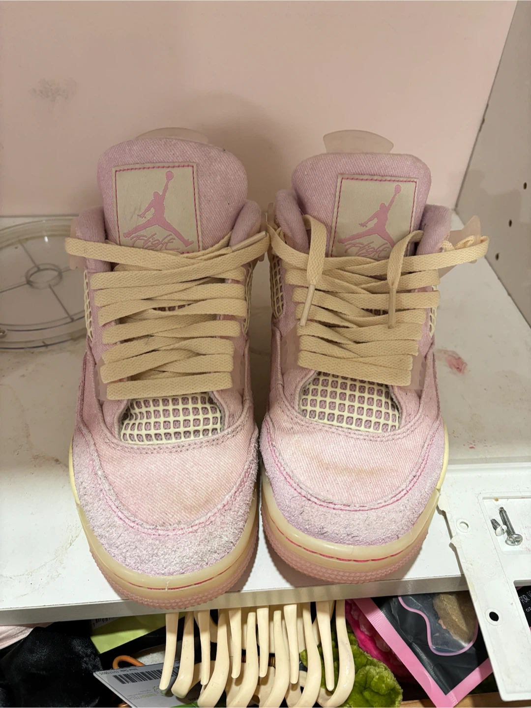 Air Jordan 4 'Sail' (Wmns) Pink Sneakers - photo 5