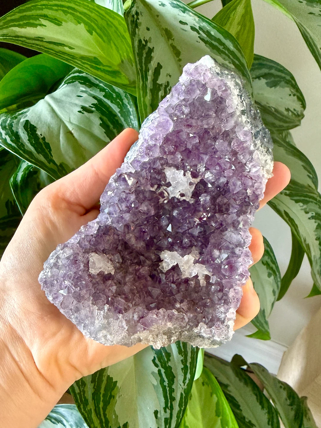 Raw Brazilian Amethyst Crystal With Quartz Inclusions - photo 4