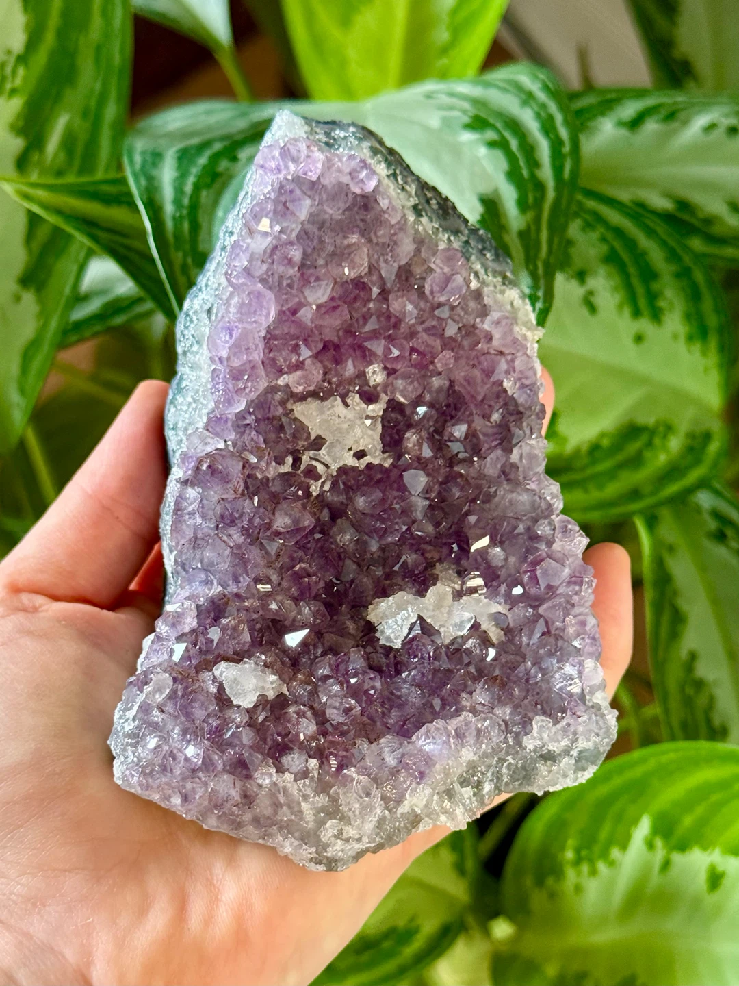 Raw Brazilian Amethyst Crystal With Quartz Inclusions - photo 5