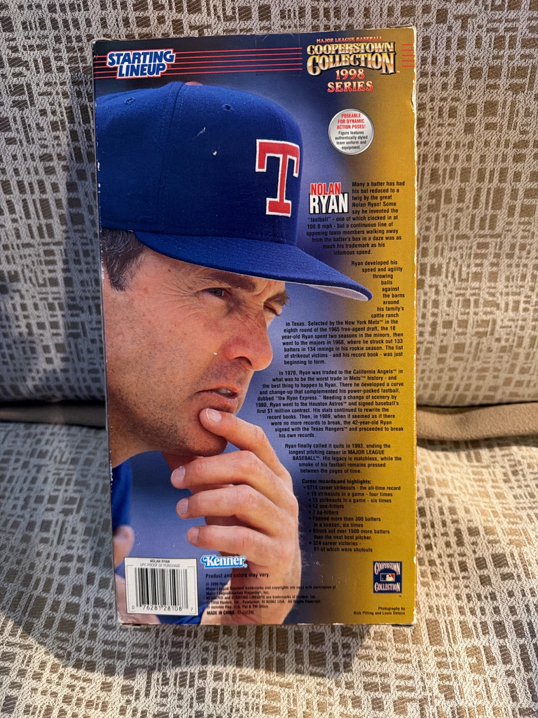 Starting Lineup Nolan Ryan Cooperstown Collection 1998 Series - photo 2