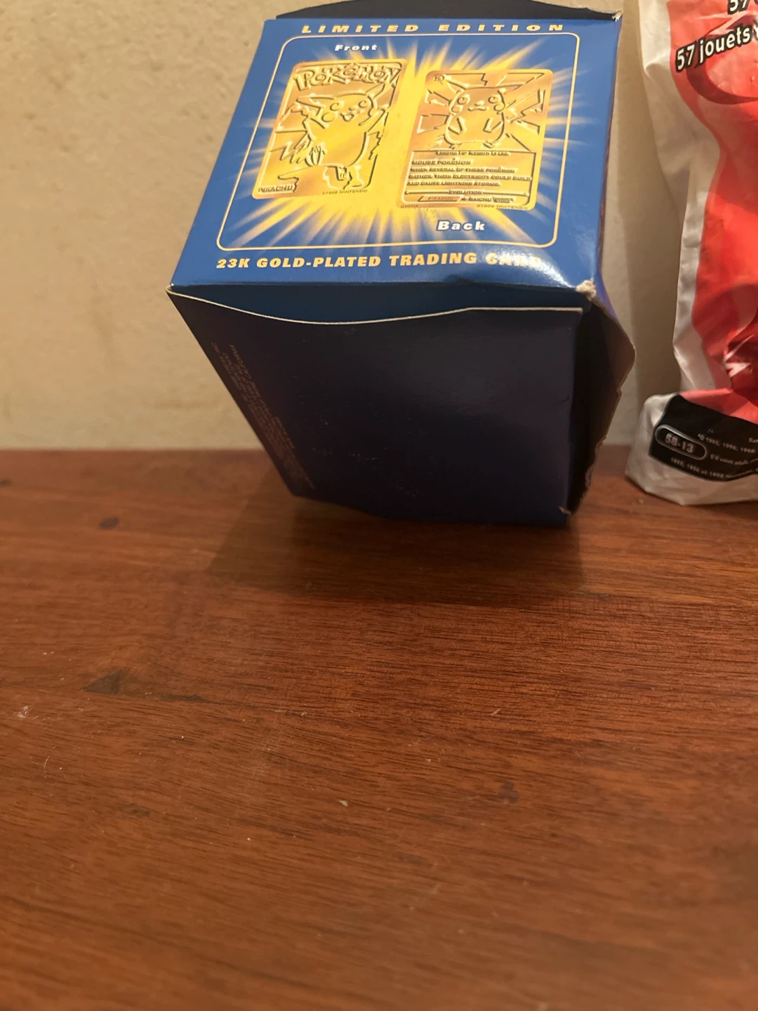 1999 Pokemon BK Collectible Toy and Gold-Plated Trading Card - photo 4