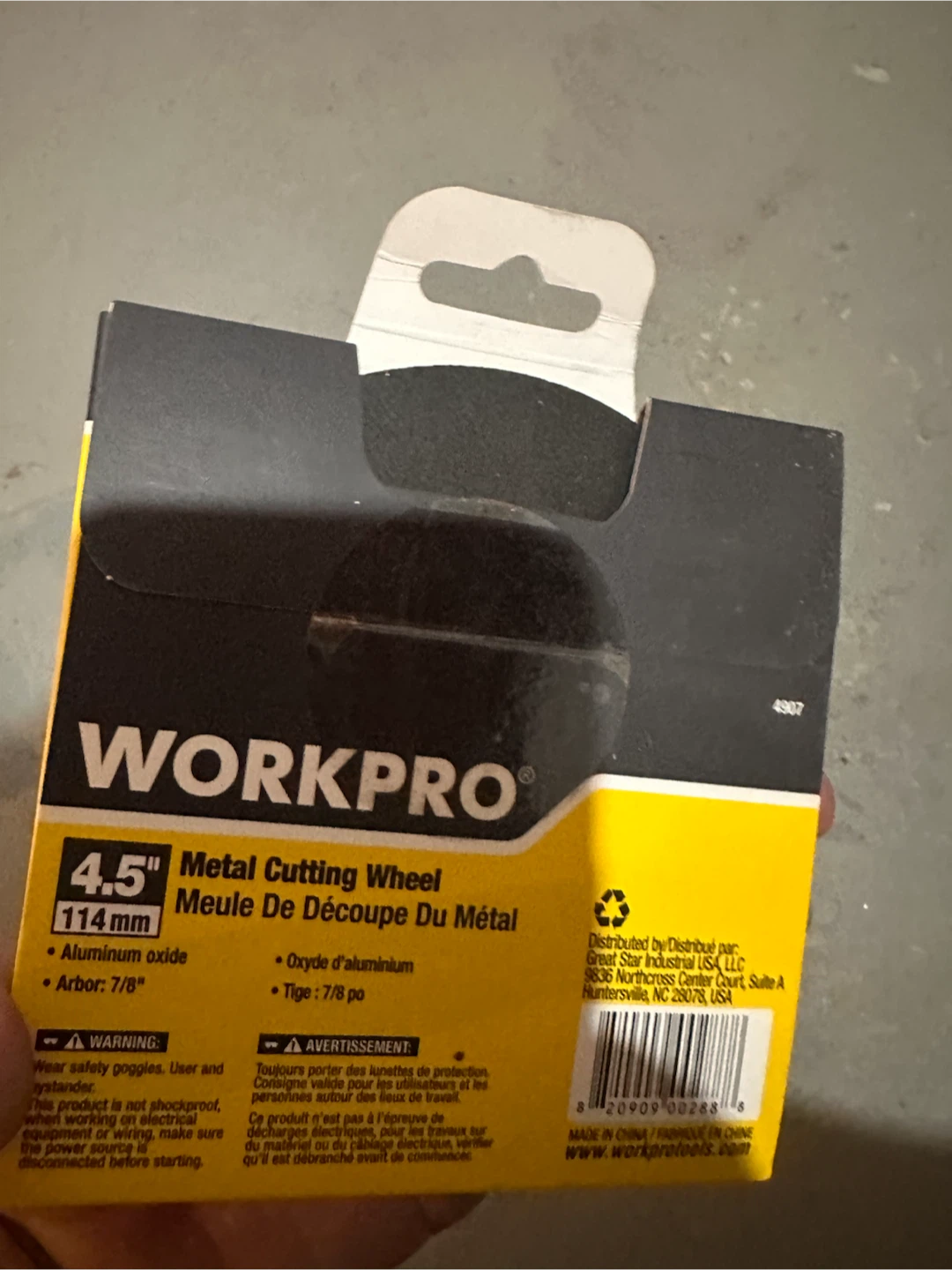 WORKPRO 4.5" Metal Cutting Wheel - photo 2