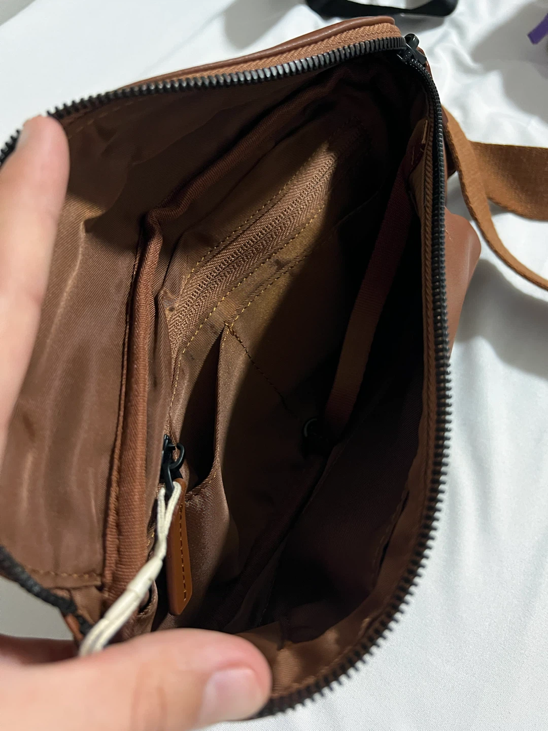 Monos Brown Faux Leather Belt Bag - photo 2
