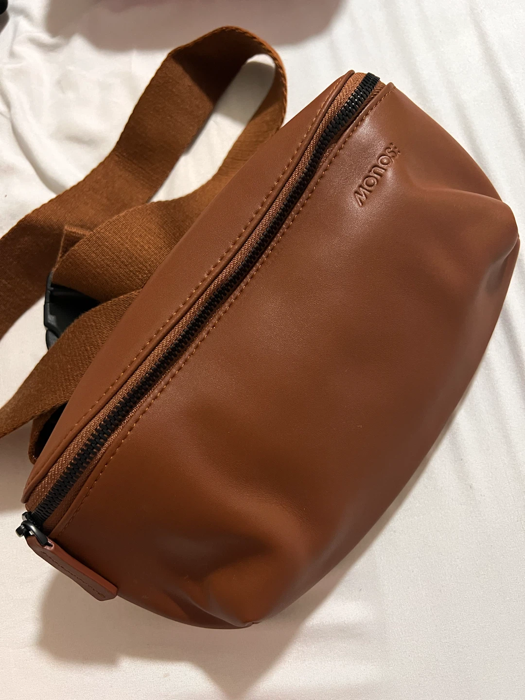 Monos Brown Faux Leather Belt Bag - photo 4