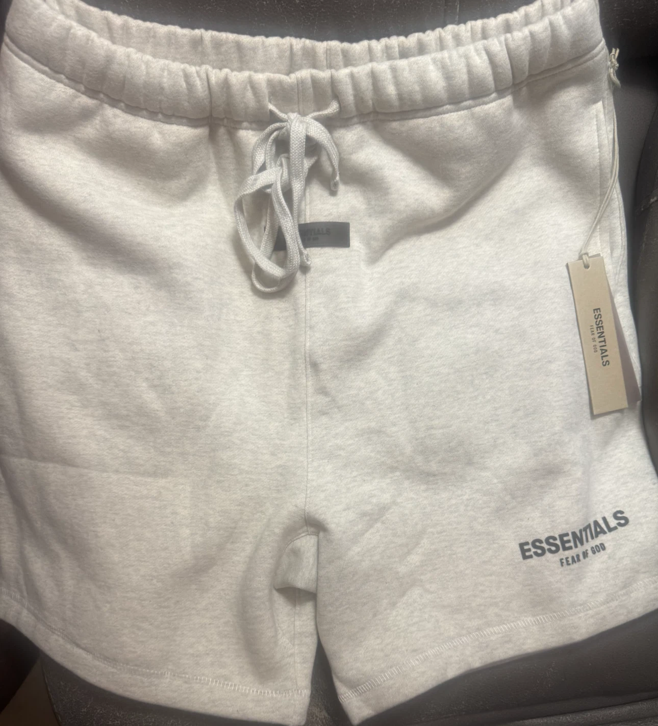 Fear of God Essentials Sweat Shorts Light Grey