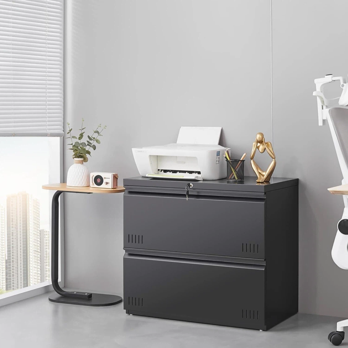 2-Drawer Metal File Cabinet