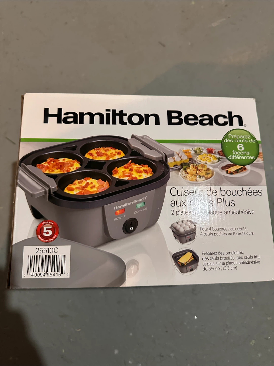 Hamilton Beach Egg Bites Bites Plus Cooker