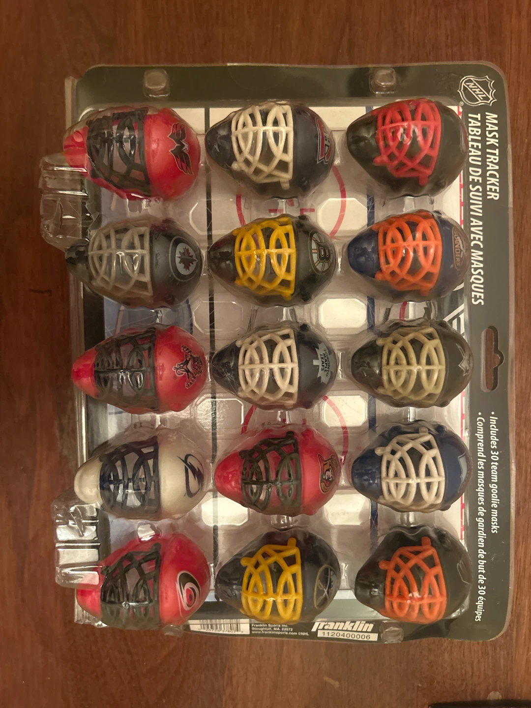 Franklin NHL Mask Tracker Display Board - photo 2
