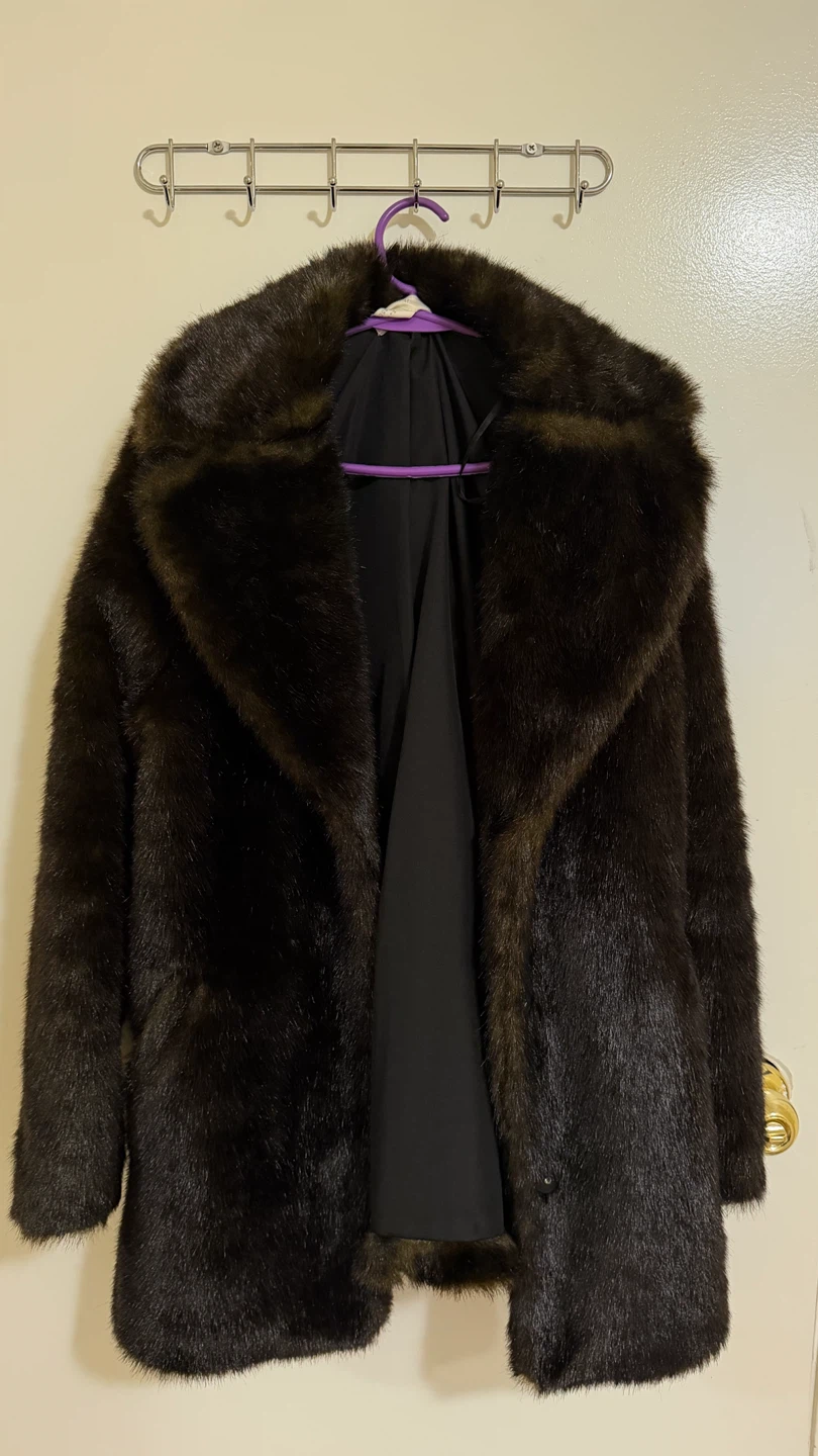 H&M Faux Fur Coat - Size 4 - photo 2