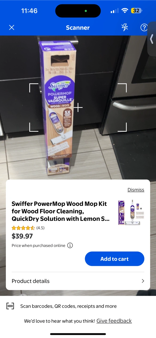 Swiffer PowerMop Super Vadrouille Wood Floor Cleaning Kit - photo 2