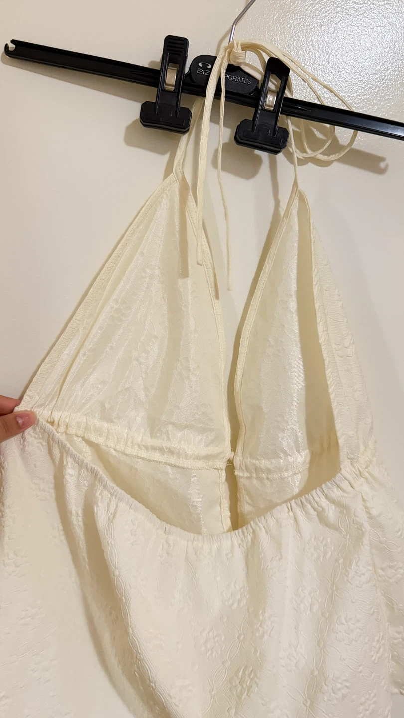 Yellow Halter Neck Crop Top - photo 2