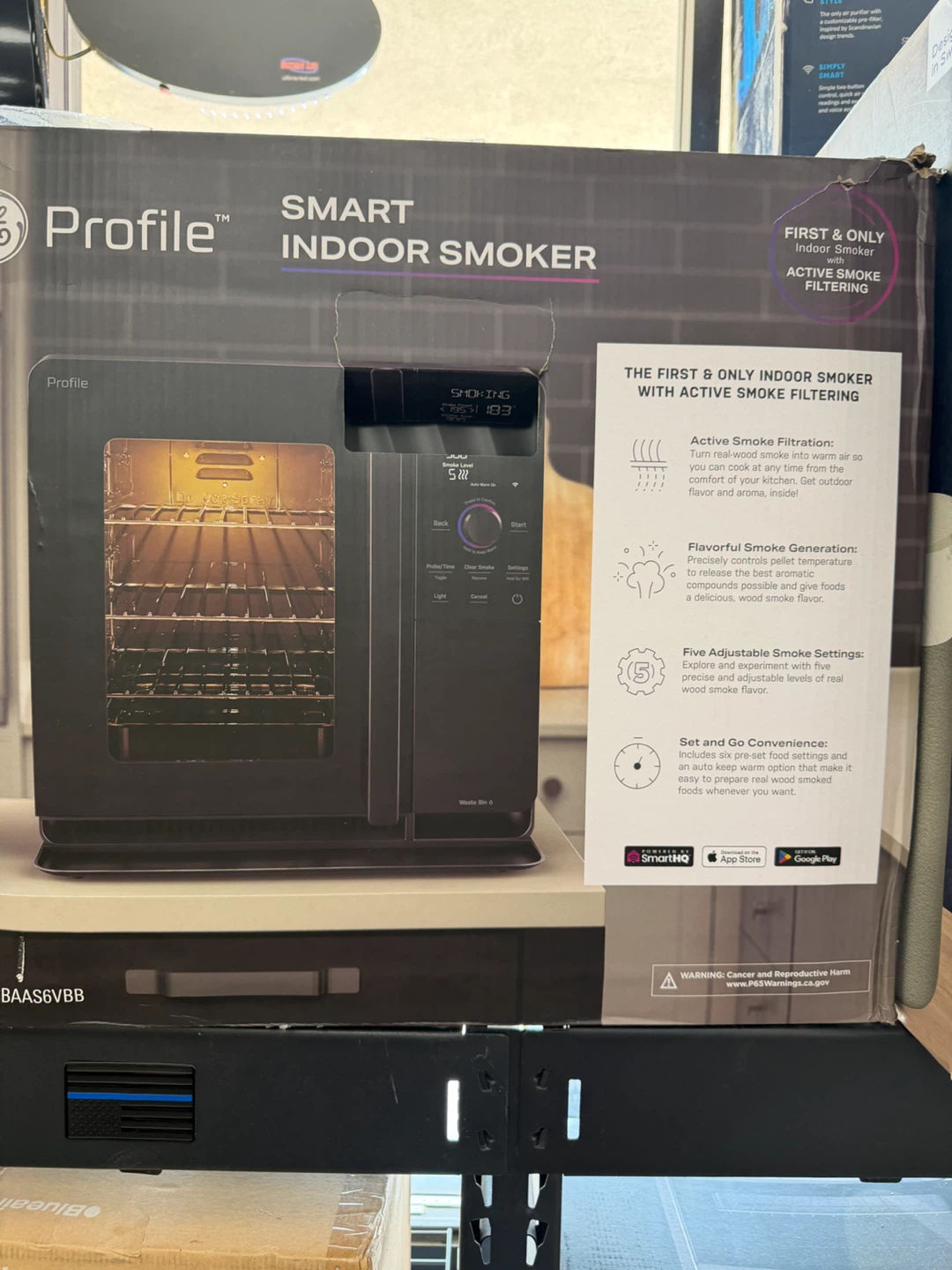 GE Profile Smart Indoor Smoker - Carbon Black - photo 2