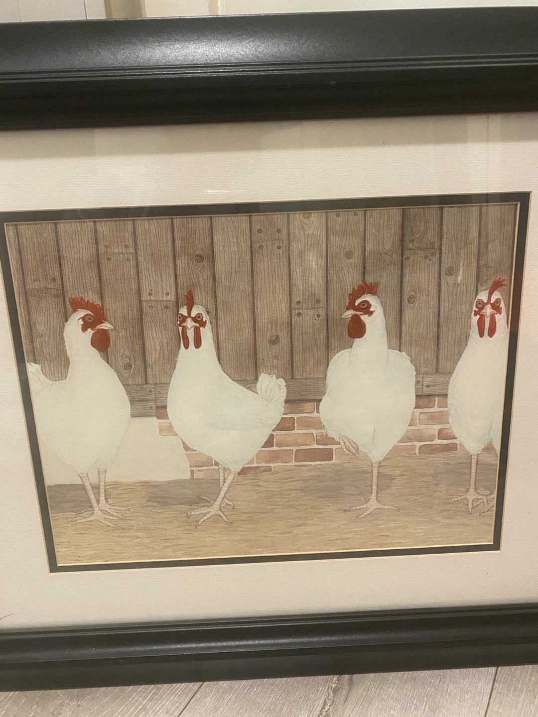 Framed Chicken Picture