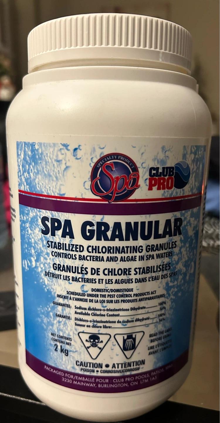 Club Pro Spa Granular Stabilized Chlorinating Granules 2 kg