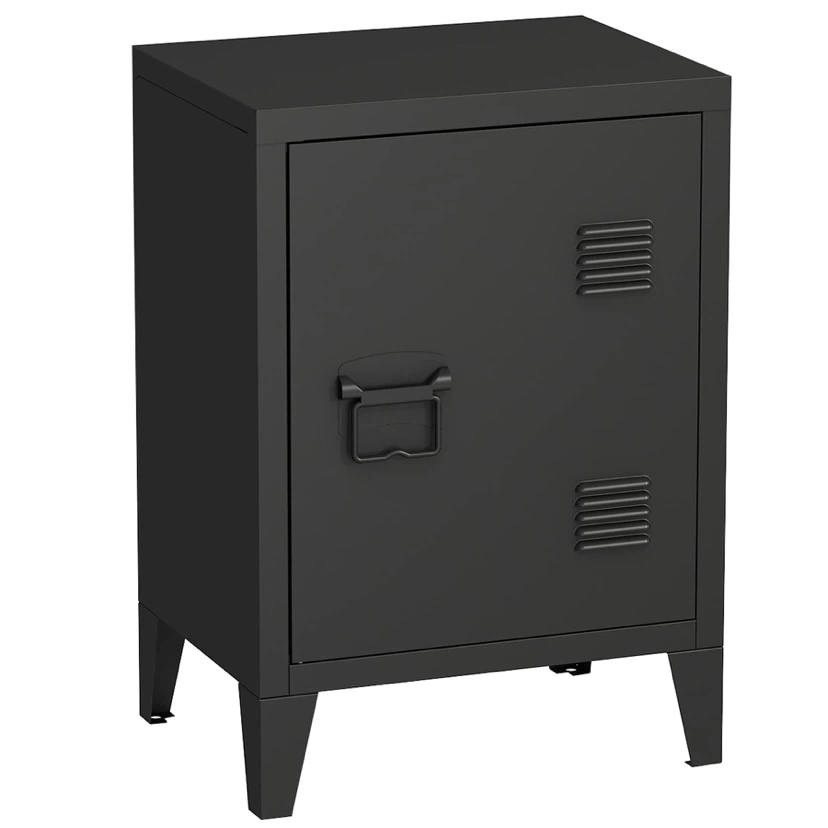 MIOCASA Metal Nightstand Modern Storage Cabinet