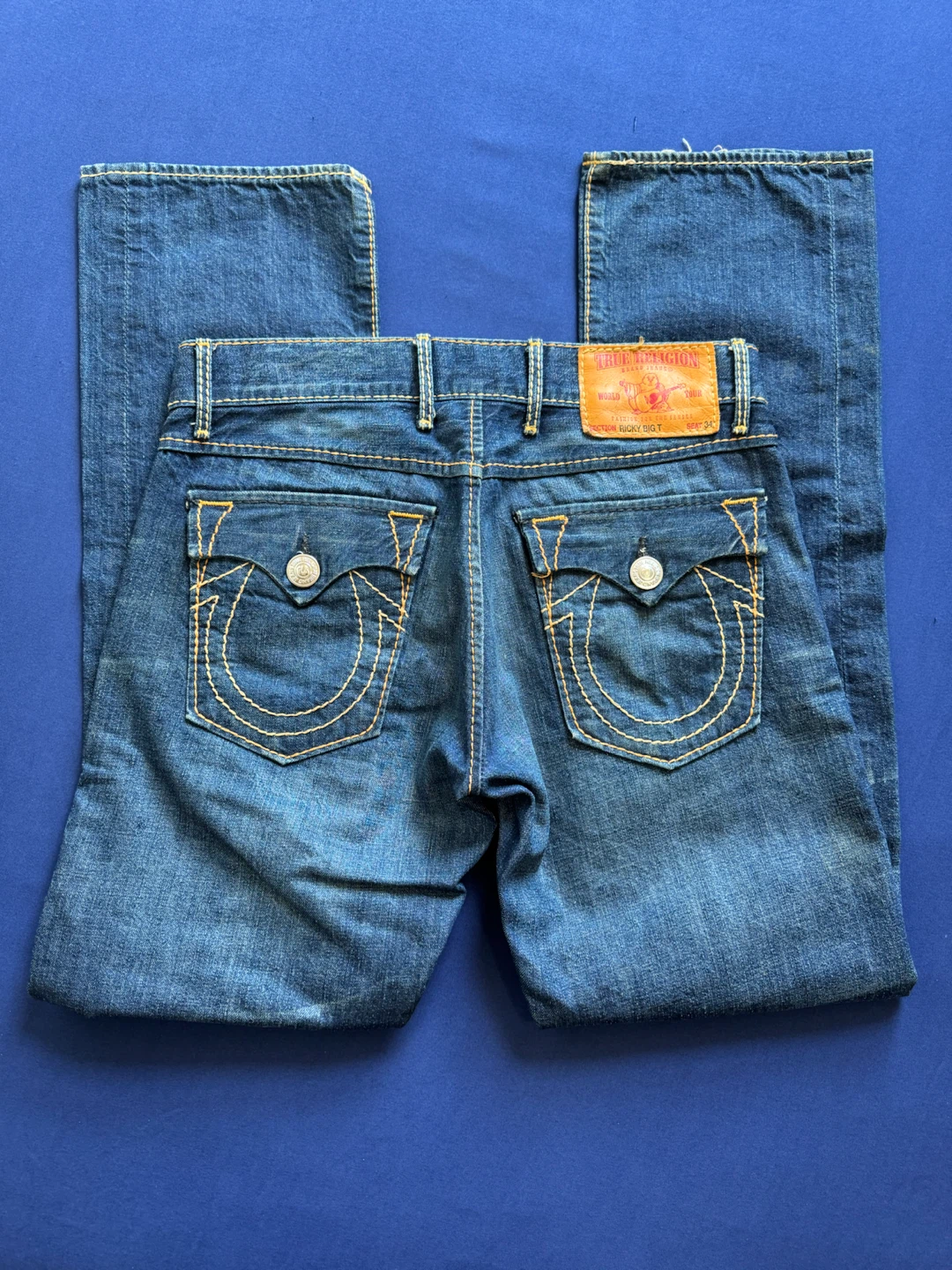 Men’s True Religion Jeans Western Big T Ricky Straight Fit - photo 4
