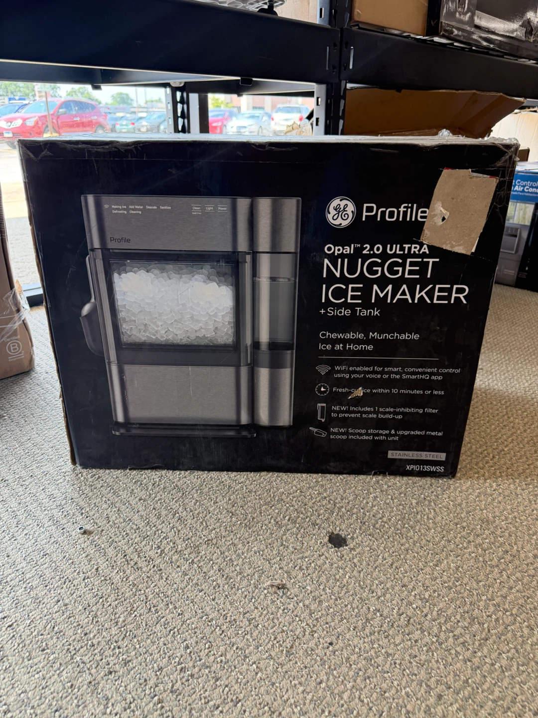 GE Profile Opal 2.0 Ultra Nugget Ice Maker + Side Tank