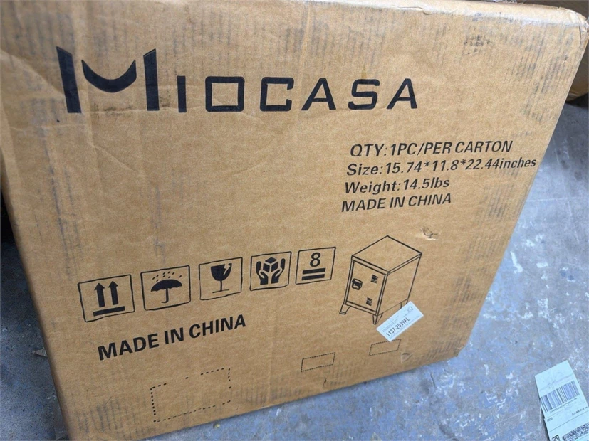 MIOCASA Metal Nightstand Modern Storage Cabinet - photo 4
