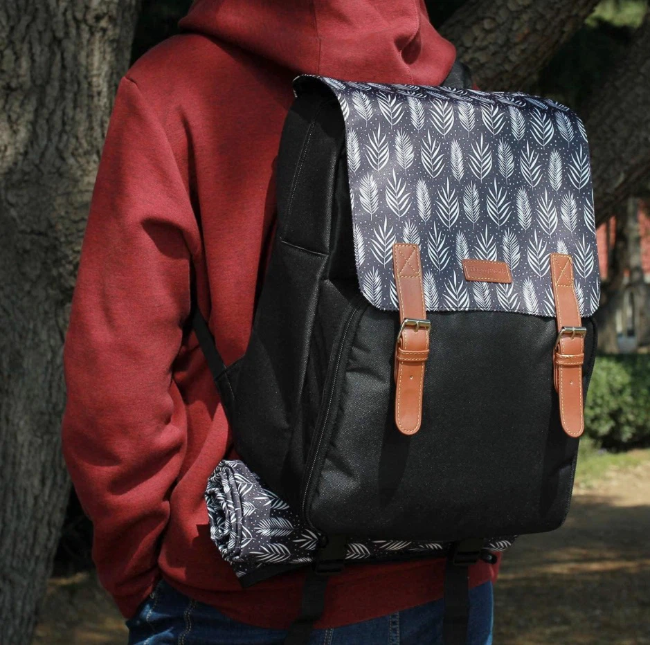 Picnic Backpack Set with Blanket and Service for 4 - photo 5