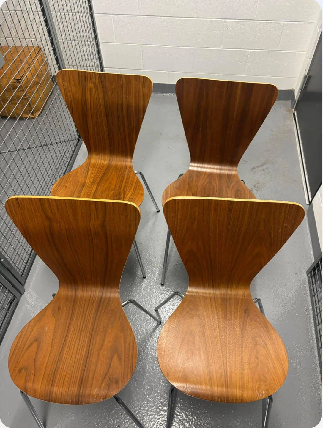 MCM Vintage Dining Chairs – Arne Jacobsen Style (set of 4) - photo 5