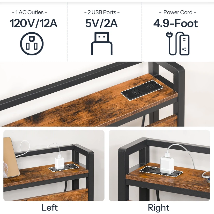 HOOBRO Queen Headboard Only,2 Outlets and 4 USB Ports - photo 4