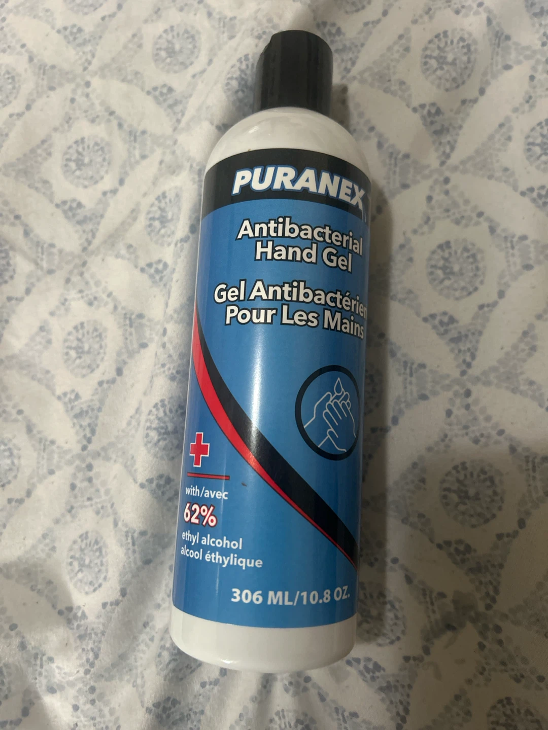 Puranex Antibacterial Hand Sanitizer Gel, 62% Alcohol, 306 mL