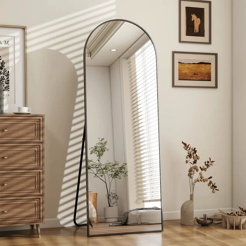 BEAUTYPEAK Full Length Floor Mirror with Stand