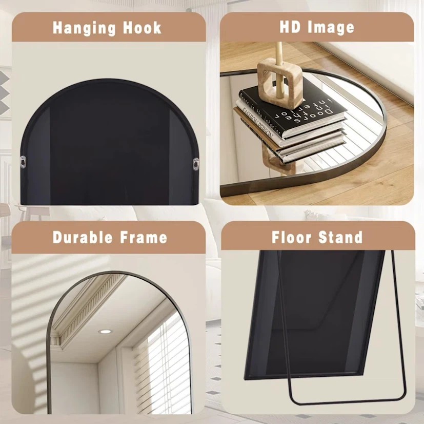 BEAUTYPEAK Full Length Floor Mirror with Stand - photo 3