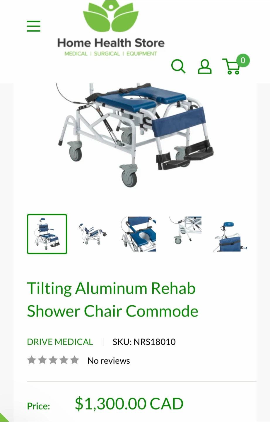 Drive Medical Tilting Aluminum Rehab Shower Chair Commode