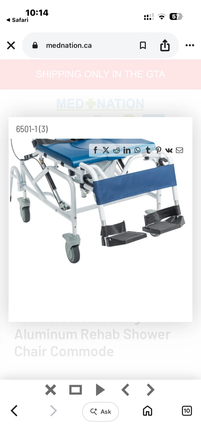 Drive Medical Tilting Aluminum Rehab Shower Chair Commode - photo 2