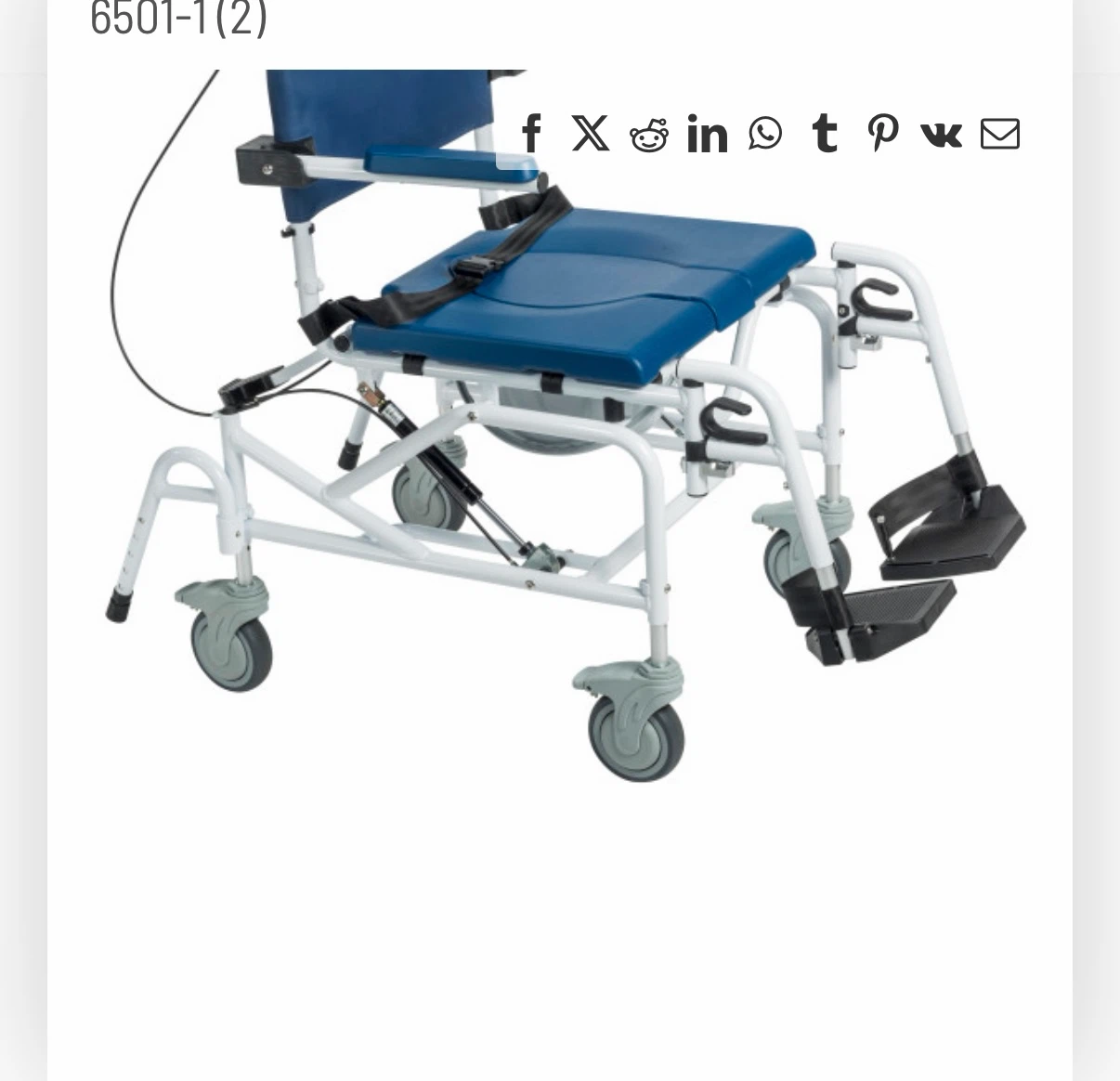 Drive Medical Tilting Aluminum Rehab Shower Chair Commode - photo 3