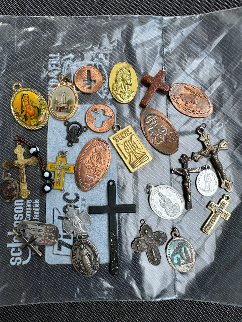 Assorted Vintage/Antique Religious Charms and Medallions