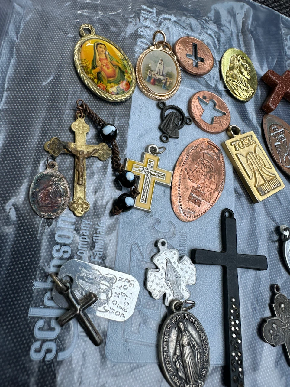 Assorted Vintage/Antique Religious Charms and Medallions - photo 2