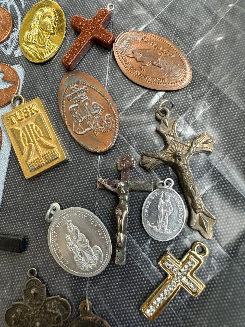 Assorted Vintage/Antique Religious Charms and Medallions - photo 4