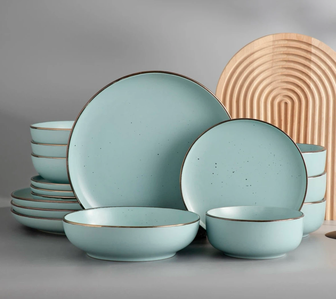 Tresun Blue 16 pcs dinner set-Stoneware - photo 5