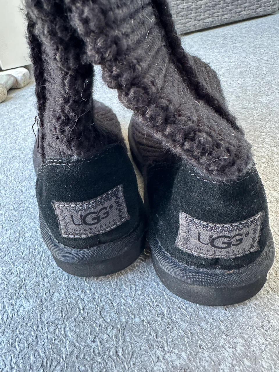 UGG Bailey Button Knit Boots Black - photo 3