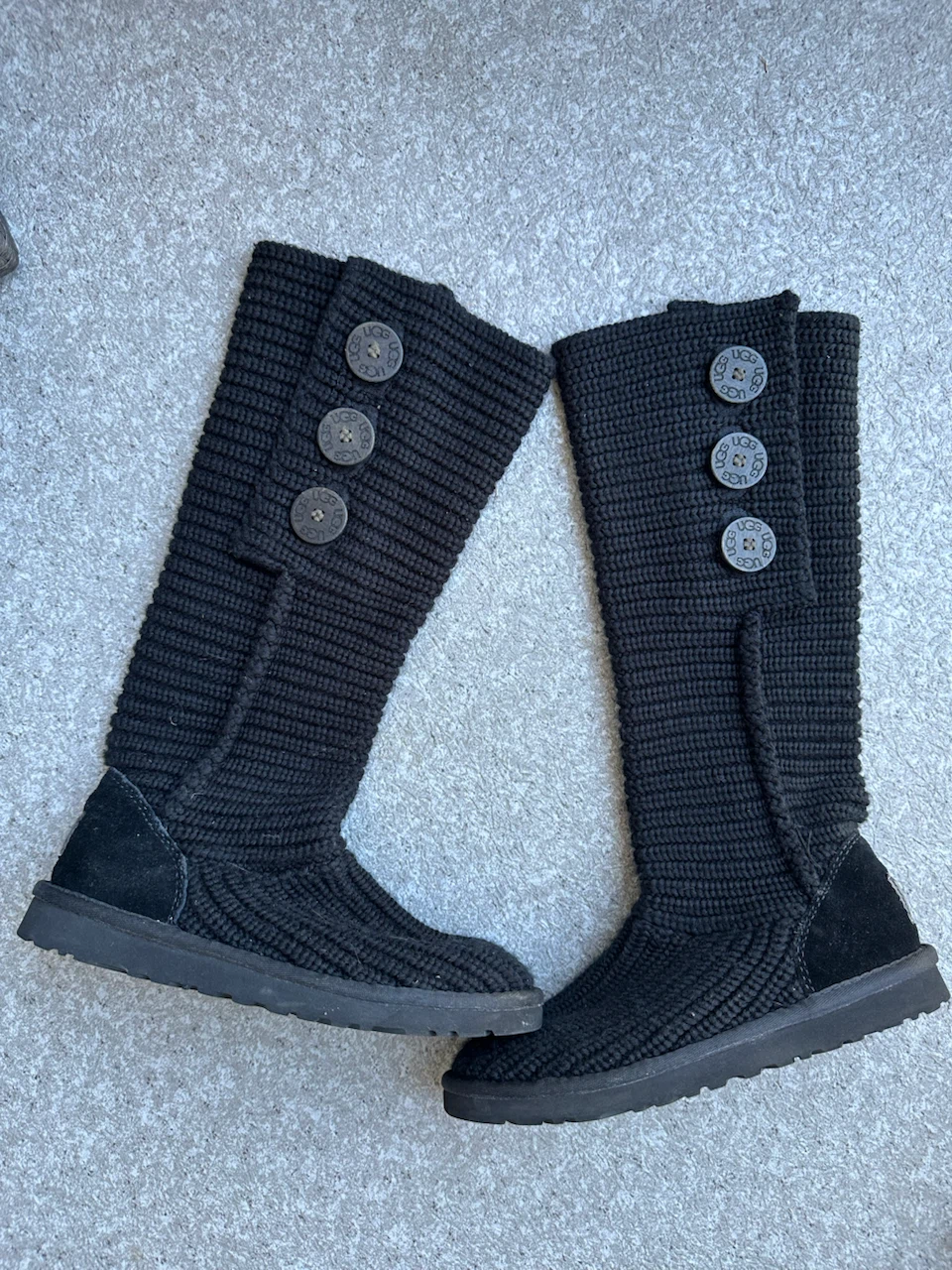 UGG Bailey Button Knit Boots Black - photo 4