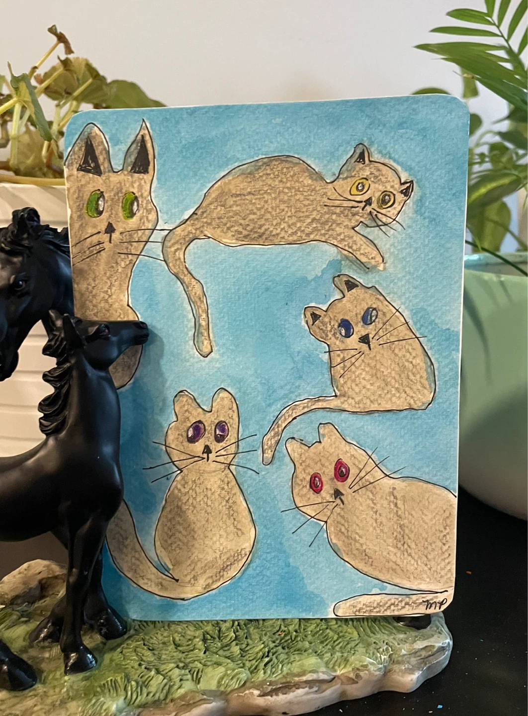 Watercolour Animals painting 5x7 - photo 4