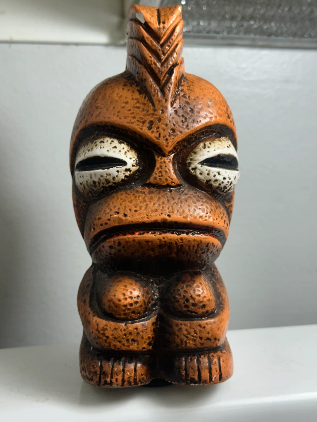 Mid century tiki coin bank