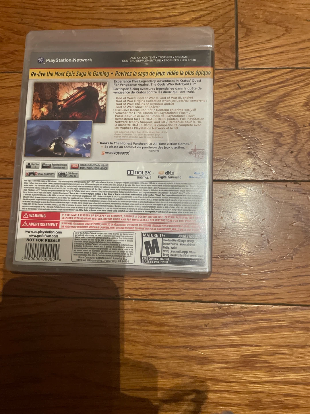 God of War Saga Collection PS3 Game - photo 2