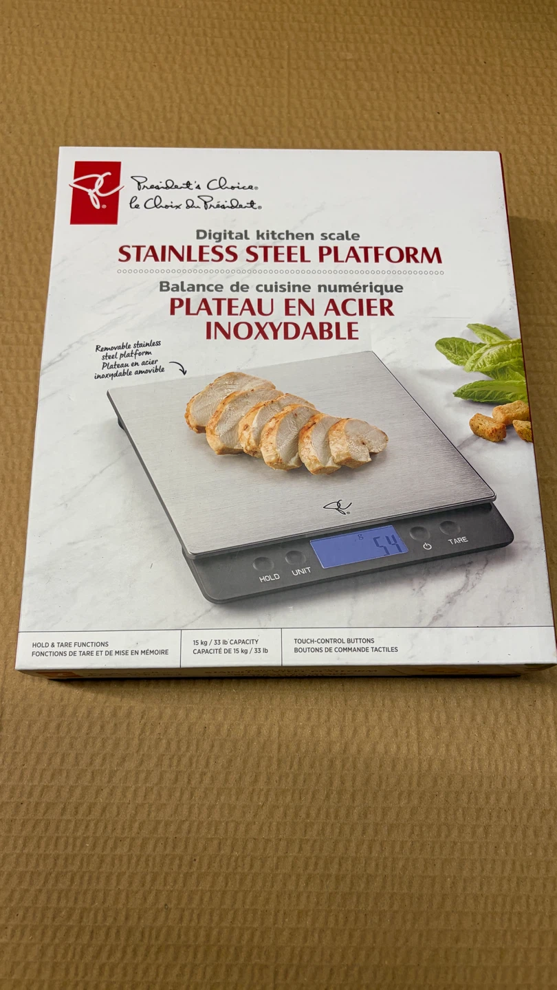 President's Choice Stainless Steel Digital Kitchen Scale