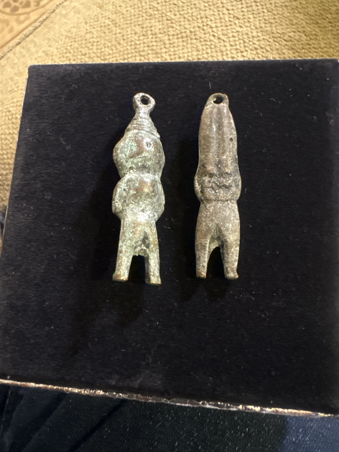 Ancient bronze Metal Figurines - Set of 2 - photo 4