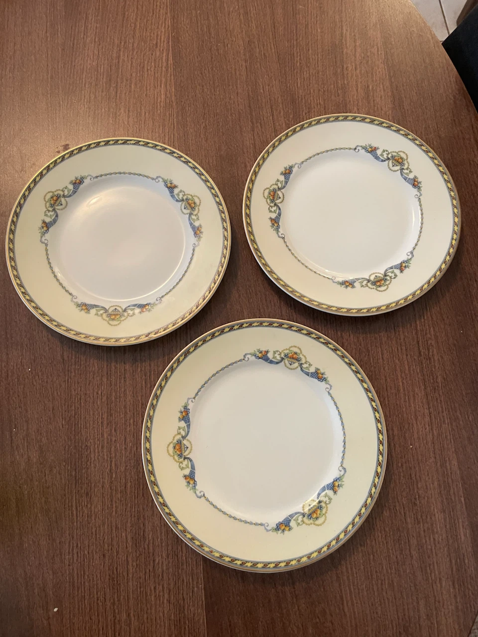 B&C Limoges Horn of Plenty Plate Set
