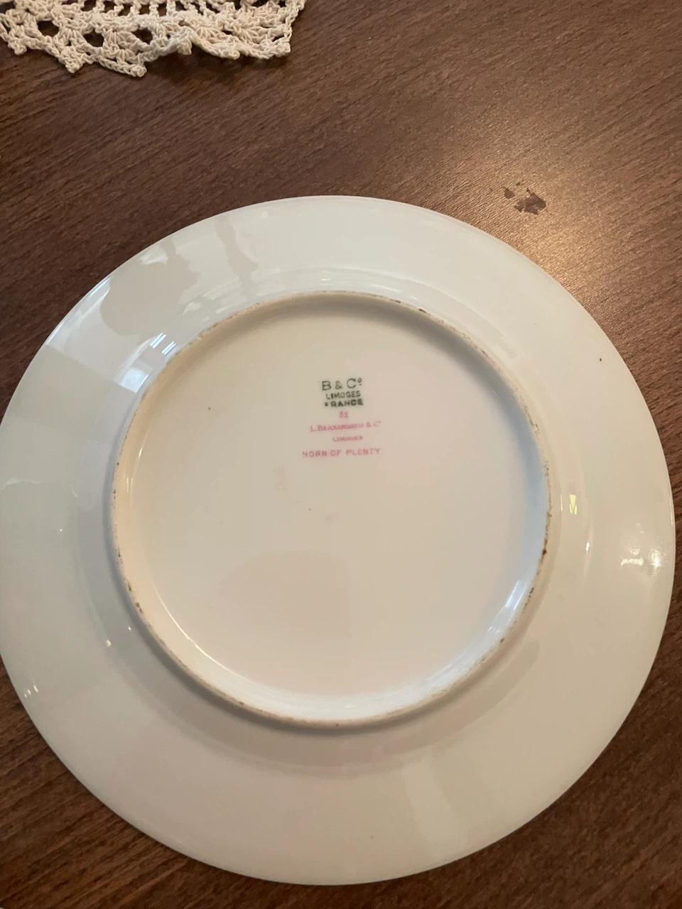 B&C Limoges Horn of Plenty Plate Set - photo 3