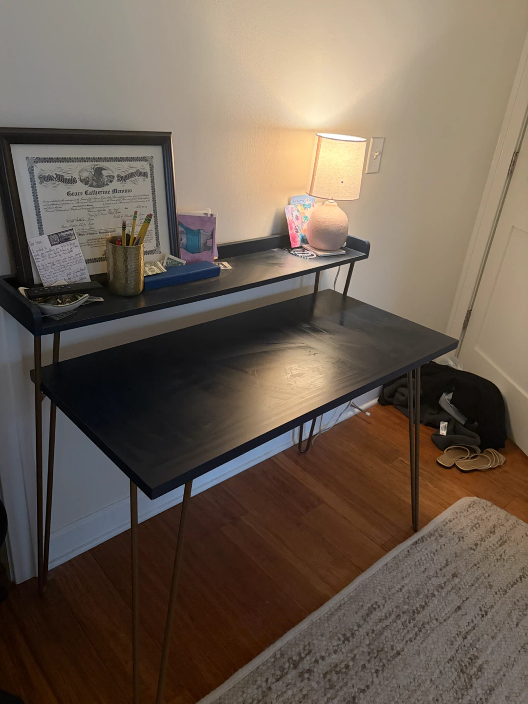 Navy blue desk - photo 2