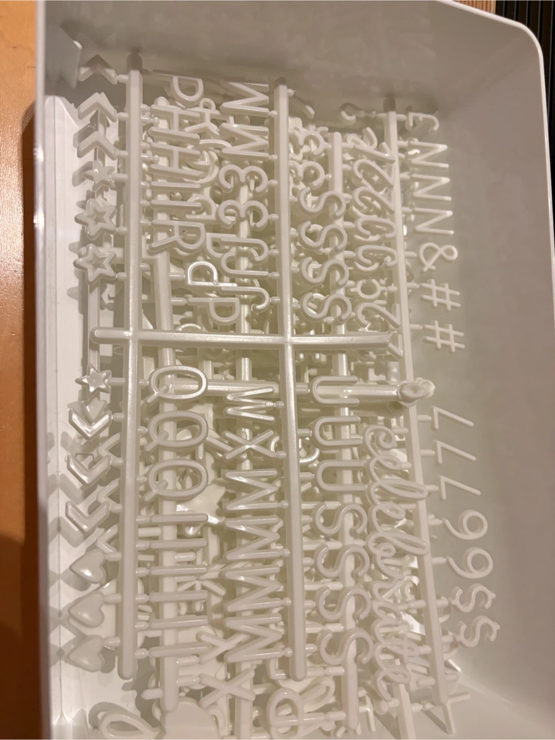 Letter Board Font Set - White Plastic Letters & Numbers - photo 2