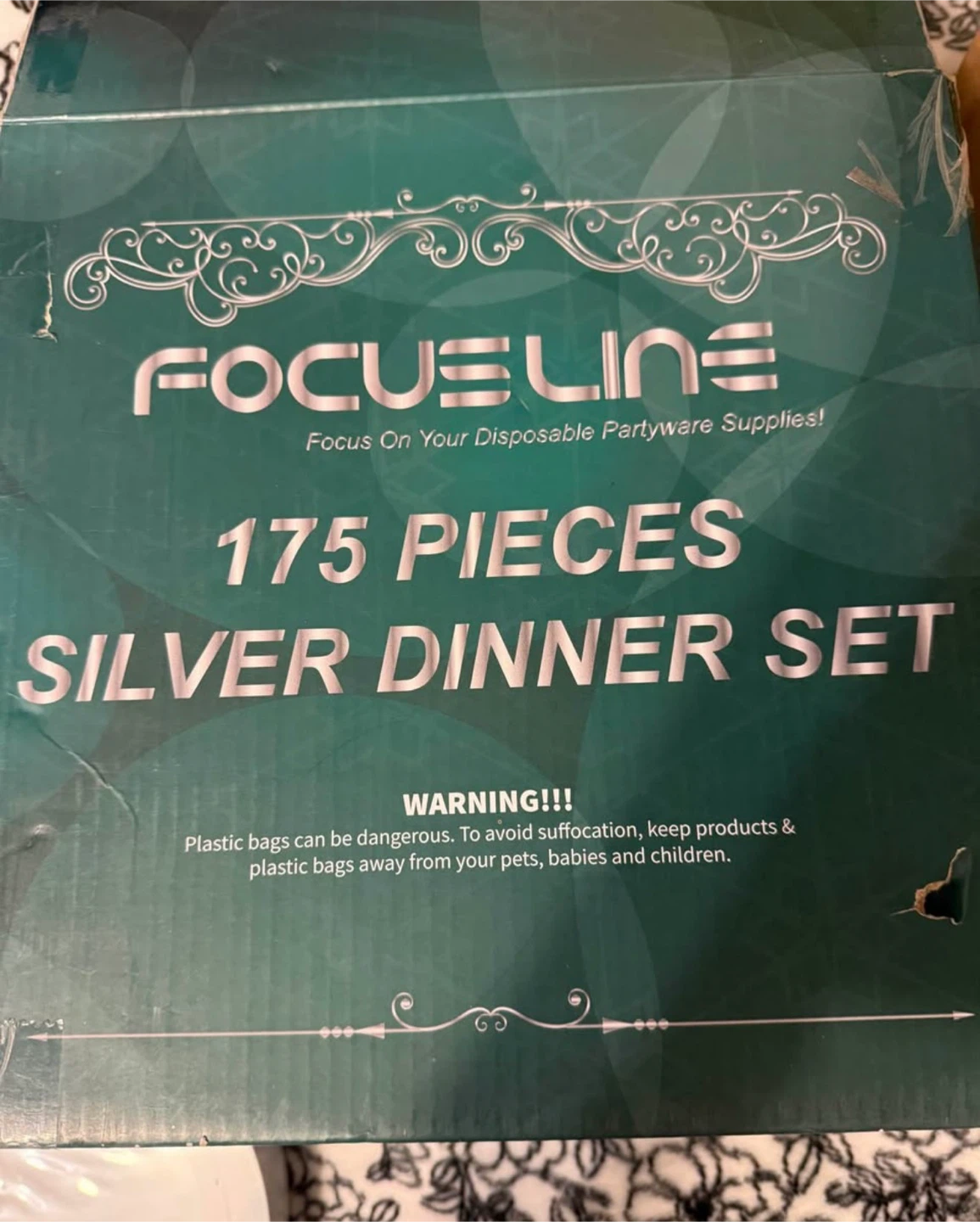 FocusLine 175 Piece Silver Dinner Set - photo 3