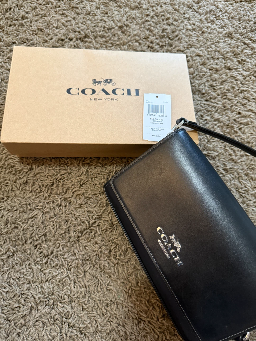 Coach Flap Clutch (Black) - photo 2